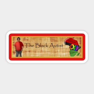 The Black Autist Sticker